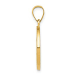 Load image into Gallery viewer, 14K Yellow Gold Polished and Satin St. Nicholas Medal Pendant 19mm width
