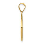 Load image into Gallery viewer, 14K Yellow Gold Polished and Satin St. Theresa Medal Pendant 19mm width
