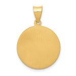 Load image into Gallery viewer, 14K Yellow Gold Polished and Satin St. Thomas Medal Pendant 20mm width
