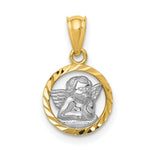 Load image into Gallery viewer, 14K Yellow Gold Yellow Gold Rhodium Plated Cherub Pendant
