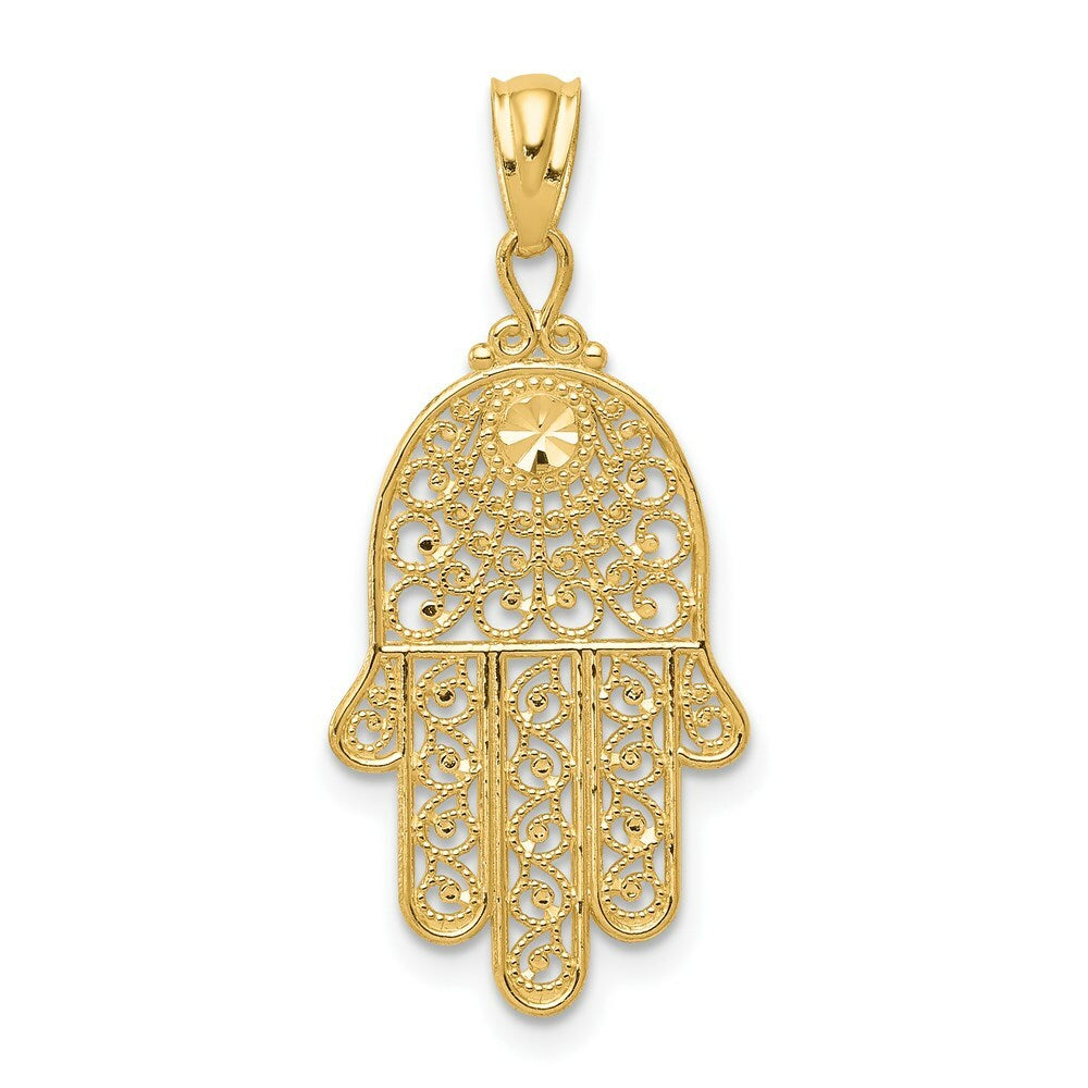 14K Yellow Gold Yellow Gold Hand of God Pendant