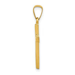 Load image into Gallery viewer, 14K Yellow Gold Polished Latin Cross Pendant 24mm length
