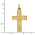 Load image into Gallery viewer, 14K Yellow Gold Polished Filigree Cross Pendant
