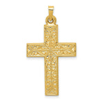 Load image into Gallery viewer, 14K Yellow Gold Polished Filigree Cross Pendant
