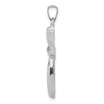 Load image into Gallery viewer, 14K White Gold Textured and Polished Passion Cross Pendant

