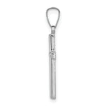 Load image into Gallery viewer, 14K White Gold Polished Hollow Latin Cross Pendant
