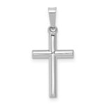 Load image into Gallery viewer, 14K White Gold Polished Hollow Latin Cross Pendant
