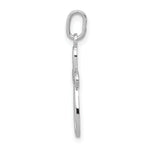 Load image into Gallery viewer, 14K White Gold Polished Small Ribbon Cross Pendant
