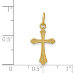Load image into Gallery viewer, 14K Yellow Gold Polished Small Cross Pendant
