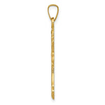 Load image into Gallery viewer, 14K Yellow Gold Polished Fleur De Lis Cross Pendant
