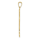 Load image into Gallery viewer, 14K Yellow Gold Polished Budded Cross Pendant
