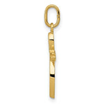 Load image into Gallery viewer, 14K Yellow Gold Polished Small Ribbon Cross Pendant
