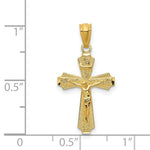 Load image into Gallery viewer, 14K Yellow Gold Polished Small Passion Crucifix Pendant
