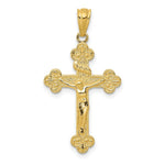 Load image into Gallery viewer, 14K Yellow Gold Polished INRI Medium Crucifix Pendant
