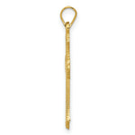 Load image into Gallery viewer, 14K Yellow Gold Budded Cross Pendant 28mm length

