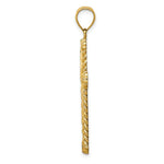 Load image into Gallery viewer, 14K Yellow Gold Diamond-cut Cross Pendant
