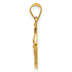 Load image into Gallery viewer, 14K Yellow Gold Hollow Polished/Satin Round Spanish Perpetuo Socorro Medal
