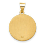 Load image into Gallery viewer, 14K Yellow Gold Hollow Polished/Satin Round St. Edmund Medal

