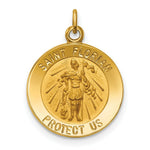 Load image into Gallery viewer, 14K Yellow Gold Solid Polished/Satin Small St. Florian Medal
