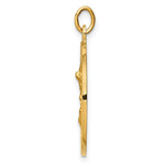 Load image into Gallery viewer, 14K Yellow Gold Solid Polished/Satin Medium Round St. Michael Medal
