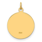 Load image into Gallery viewer, 14K Yellow Gold Solid Polished/Satin Small Round St. Michael Medal
