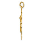 Load image into Gallery viewer, 14K Yellow Gold Solid Polished/Satin Large St. Michael Badge Medal
