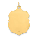 Load image into Gallery viewer, 14K Yellow Gold Solid Polished/Satin Large St. Michael Badge Medal
