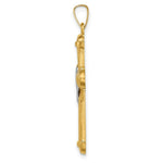 Load image into Gallery viewer, 14K Two-Tone Gold Hollow Polished Draped Cross

