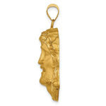 Load image into Gallery viewer, 14K Yellow Gold Hollow Polished/Satin Large Jesus Medal
