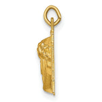 Load image into Gallery viewer, 14K Yellow Gold Hollow Polished/Satin Small Jesus Cross Medal
