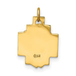 Load image into Gallery viewer, 14K Yellow Gold Hollow Polished/Satin Small Jesus Cross Medal
