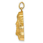 Load image into Gallery viewer, 14K Yellow Gold Hollow Polished/Satin Medium Jesus Medal
