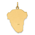 Load image into Gallery viewer, 14K Yellow Gold Hollow Polished/Satin Rhodium-plated Large Jesus Medal
