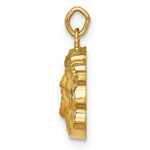 Load image into Gallery viewer, 14K Yellow Gold Hollow Polished/Satin Small Jesus Medal
