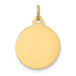Load image into Gallery viewer, 14K Yellow Gold Hollow Polished/Satin Small Round Jesus Medal
