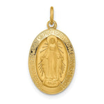Load image into Gallery viewer, 14K Yellow Gold Solid Polished/Satin 3-D Oval Miraculous Medal

