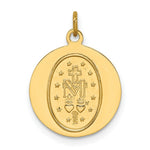 Load image into Gallery viewer, 14K Yellow Gold Solid Polished/Satin Round Miraculous Medal
