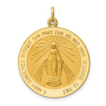 Load image into Gallery viewer, 14K Yellow Gold Solid Polished/Satin Round Miraculous Medal
