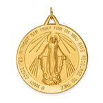 Load image into Gallery viewer, 14K Yellow Gold Solid Polished/Satin Large Round Miraculous Medal
