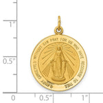 Load image into Gallery viewer, 14K Yellow Gold Solid Polished/Satin Medium Round Miraculous Medal
