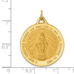 Load image into Gallery viewer, 14K Yellow Gold Solid Polished/Satin Extra Large Round Miraculous Medal
