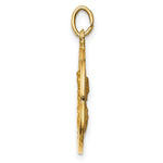 Load image into Gallery viewer, 14K Yellow Gold Solid Polished/Satin Small Queen of Holy Scapular Reversible Medal
