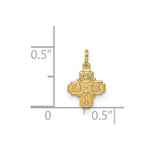 Load image into Gallery viewer, 14K Yellow Gold Solid Polished Tiny 4-Way Medal
