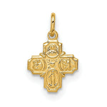 Load image into Gallery viewer, 14K Yellow Gold Solid Polished Tiny 4-Way Medal
