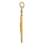 Load image into Gallery viewer, 14K Yellow Gold Solid Polished/Satin Large Rectangle St. Christopher Medal
