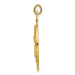 Load image into Gallery viewer, 14K Yellow Gold Solid Polished/Satin Round Cut-out St. Christopher Medal
