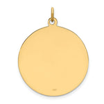 Load image into Gallery viewer, 14K Yellow Gold Solid Polished/Satin Medium Round Disc St. Christopher Medal
