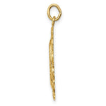 Load image into Gallery viewer, 14K Yellow Gold Solid Polished/Satin Medium Fancy Pierced Oval St. Christopher Medal
