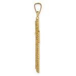 Load image into Gallery viewer, 14K Yellow Gold Hollow Polished Rope Edge Latin Cross
