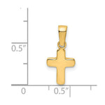 Load image into Gallery viewer, 14K Yellow Gold Polished Hollow Latin Cross Pendant
